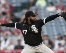  ?? JAE C. HONG — THE ASSOCIATED PRESS ?? White Sox starting pitcher Johnny Cueto is visiting Oracle Park where he pitched for the Giants for six seasons.