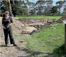  ?? MARY-JO TOHILL/FAIRFAX NZ 633460700 ?? University of Otago associate professor Hallie Buckley who is in charge of the St John’s Burial Ground exhumation project at Milton.