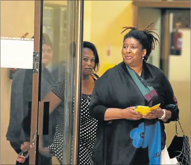  ?? Picture: MIKE HOLMES ?? ON TRIAL: Portia ‘Pankie’ Sizani at the Port Elizabeth Commercial Crimes Court yesterday