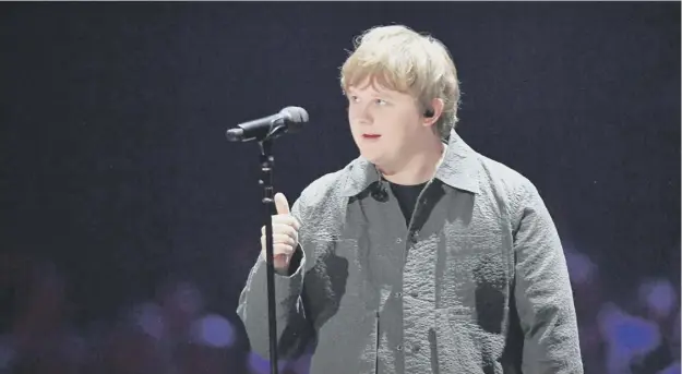  ??  ?? 0 West Lothian’s Lewis Capaldi said, ‘It would be nice to win, to not bring any further shame on my household after being named the only ‘non essential’ worker in the house’