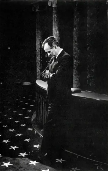  ?? George Tames/The New York Times ?? Vice President George H.W. Bush in the Capitol after a swearing-in in Washington on Jan. 3, 1985.