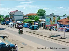  ??  ?? Boulevard des Huileries, à Kinshasa.