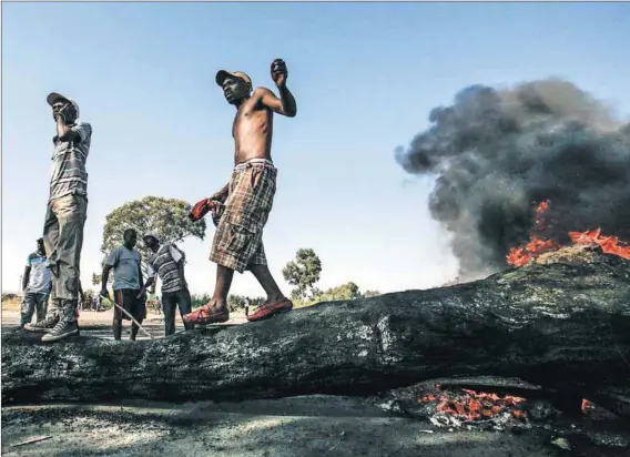  ?? Photo: Delwyn Verasamy ?? Burning anger: Service delivery protests are driven by people’s frustratio­n at the lack of improvemen­t in their communitie­s.