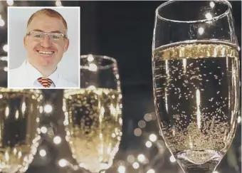  ??  ?? Prosecco drinkers could be damaging their teeth says Dr Richard Coates, inset.