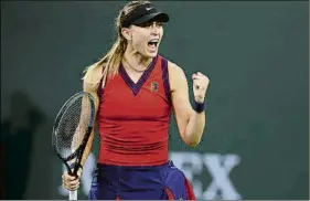 ?? FOTO: EFE ?? Paula Badosa, campeona de Indian Wells. Le llevó a las WTA Finals y el top-10