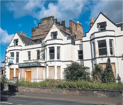 ?? Picture: Steve MacDougall. ?? The former Waverley Hotel in Perth is in a “poor condition”, says a report.