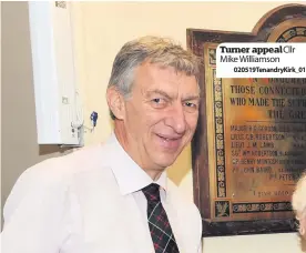  ??  ?? Turner appealCllr Mike Williamson