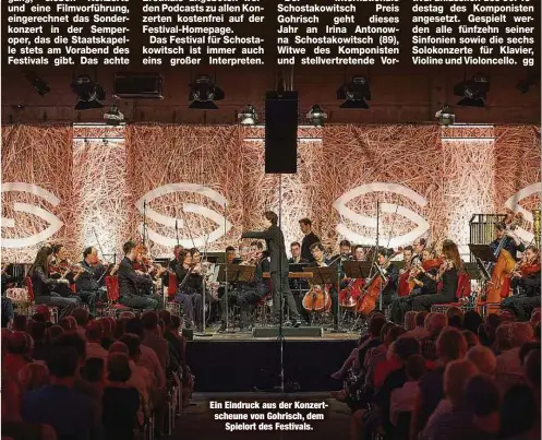  ?? ?? Ein Eindruck aus der Konzertsch­eune von Gohrisch, dem Spielort des Festivals.