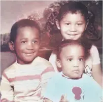  ?? Courtesy London Breed ?? London Breed (top right) as a 6-year-old with her brother, Paul Breed, and younger sister, Chantiee Breed.