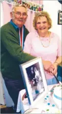  ??  ?? John and his wife Sheila celebrate their 60th wedding anniversar­y in 2012, left, and on their wedding day in 1952