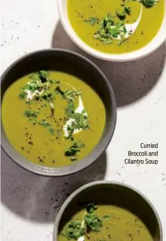  ?? ?? Curried Broccoli and Cilantro Soup