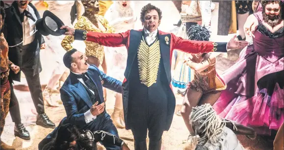  ??  ?? “The Greatest Showman,” a movie musical based on the life of P.T. Barnum, will open in theaters Wednesday. It will star Hugh Jackman, above, as Barnum.