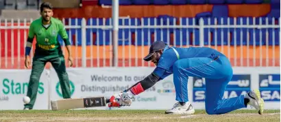  ?? Photo by Neeraj Murali ?? India’s Venkatesh plays a shot during the Blind Cricket World Cup final against Pakistan at the Sharjah stadium. —