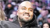  ?? ASHLEY LANDIS AP File ?? Kanye West had his Twitter account suspended Friday for violating the platform’s rules on inciting violence.