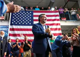  ?? AP Photo/Matt Rourke ?? Sen. Ted Cruz, R-Texas, speaks Friday in Lititz, Pa., during a campaign event for David McCormick, candidate for U.S. Senate.