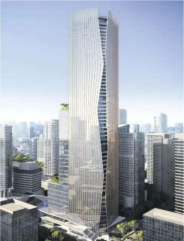  ?? Swire Properties and Related Companies ?? Developers Swire Properties and New York’s Related Companies plan to build an Arquitecto­nica-designed supertall tower, One Brickell City Centre, on Brickell Avenue. It would be Miami’s tallest and largest office building.