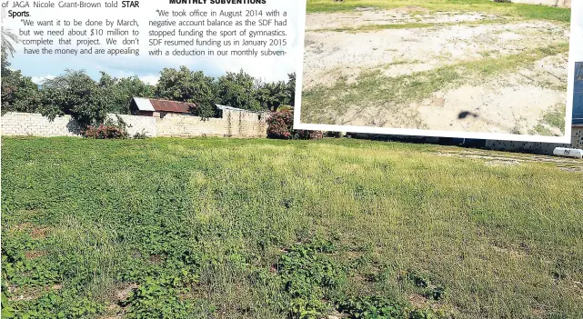  ?? IAN ALLEN ?? Land at 1 Slipe Road acquired for the building of a gymnasium and offices of the Gymnastic Associatio­n of Jamaica.