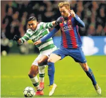  ??  ?? GLAMOUR MATCHES Celtic and Barcelona clash. Picture: Tony Nicoletti