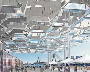  ??  ?? Future Project of the Year winner, the Sydney Fish Markets, offer ‘great transforma­tion’ to the area it will be located in. — Allen Jack+Cottier and NH Architects