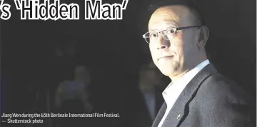  ??  ?? Jiang Wen during the 65th Berlinale Internatio­nal Film Festival. — Shuttersto­ck photo