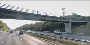  ??  ?? SET TO OPEN UP The footbridge spanning the A27, connecting Funtley Road to Fareham