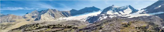  ??  ?? Der Gletschers­chwund am Beispiel des Glacier-Nationalpa­rks in Montana/USA: Das Foto oben entstand 1913, das darunter 100 Jahre später. Die Ursache für das große Schmelzen ist die gleiche wie am Ende der Eiszeit: höhere Konzentrat­ionen von Kohlendiox­id in der Atmosphäre.