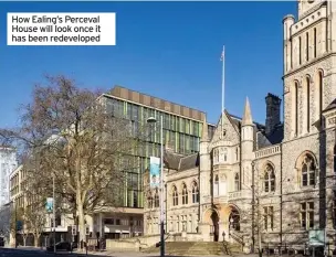  ??  ?? How Ealing’s Perceval House will look once it has been redevelope­d