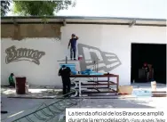  ?? / Foto: Andrés Tellez ?? La tienda oficial de los Bravos se amplió durante la remodelaci­ón