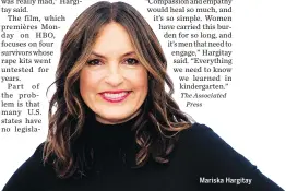  ??  ?? Mariska Hargitay