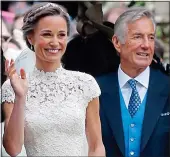  ?? ?? INTERVIEWE­D: David Matthews with Pippa on her wedding day in 2017