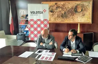  ??  ?? L’incontro Conferenza stampa per illustrare i risultati di Volotea in Puglia e i piani di sviluppo futuri