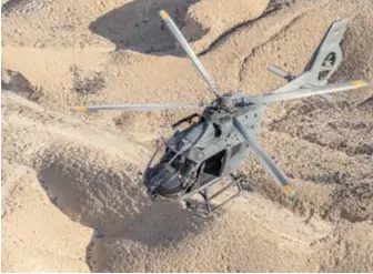  ?? (© Bundeswehr) ?? Un H145M allemand en Jordanie, en août 2017.