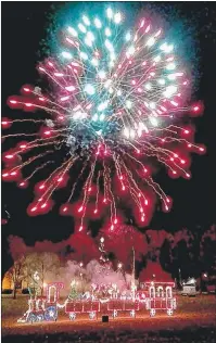  ?? | SUE ELLEN ROSS ?? Fireworks fill the sky early Thursday over Main Square Park in Highland.