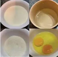  ?? CORTESÍA ?? Esta receta lleva huevo y media taza de leche.