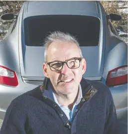  ?? PETER J THOMPSON / NATIONAL POST ?? Reporter Jonathan Kay helped shake off his pandemic rut through the purchase of a Porsche Cayman. Until then, he drove an e-vehicle and a minivan.