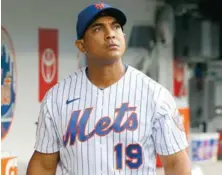  ?? ?? ↑ Luis Rojas no está conforme con los resultados de los Mets este año.