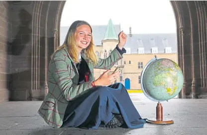  ?? Picture: Gareth Jennings. ?? World her oyster: Glenalmond College pupil Rosie Porter, from Longforgan.