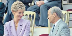  ?? ?? Elizabeth Debicki as Princess Diana and Salim Daw as Mohamed Fayed in The Crown