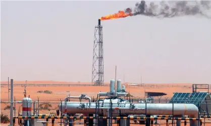  ?? Photograph: Ali Haider/EPA ?? No other company on Earth has a greater carbon footprint than Saudi Aramco.