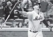  ?? KATHY WILLENS AP ?? The Mets’ Pete Alonso led the major leagues with 53 home runs, one more than Aaron Judge’s rookie record in 2017.