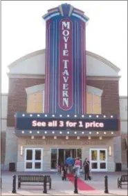  ?? MEDIANEWS GROUP FILE PHOTO ?? The Movie Tavern chain of theaters has been sold. This file photo shows a view of the facade of the Movie Tavern in the Providence Town Center, shortly after its July 2011 opening.