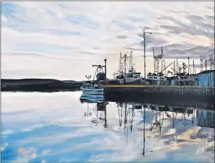  ?? SUBMITTED PHOTO ?? “Old Perlican Harbour Series, Wharf,” by Kathy Marlene Bailey.