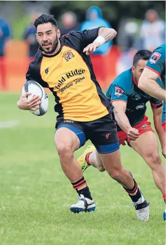  ?? Photo: PHOTOSPORT ?? Chance Bunce is enjoying the chance of playing Heartland rugby with Thames Valley.