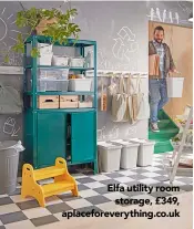  ??  ?? Elfa utility room
storage, £349, aplacefore­verything.co.uk
