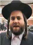  ??  ?? Protest: Shraga Stern