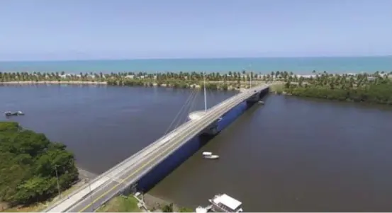  ?? DIVULGAÇÃO/ROTA DOS COQUEIROS ?? Ponte Wilson Campos Junior dá acesso à via pedagiada da Rota dos Coqueiros, no Paiva