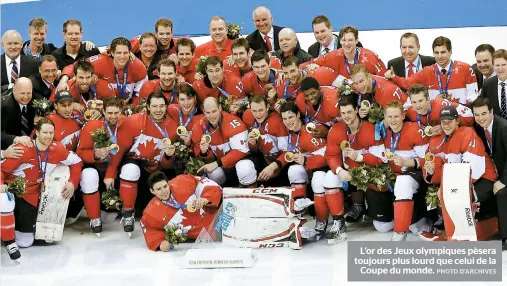  ??  ?? L’or des Jeux olympiques pèsera toujours plus lourd que celui de la Coupe du monde.