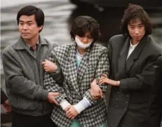  ?? SUNKYU IM/AFP/GETTY IMAGES FILE PHOTO ?? On their way back to North Korea after the attack, Kim and the other agent with her were caught in Bahrain. The two spies bit down on their poisoned cigarettes. The older agent died, but Kim survived.