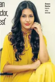  ?? PHOTO: VIRAL BHAYANI ?? Amyra Dastur