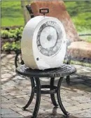  ?? CONTRIBUTE­D BY LONGVIEW PRODUCTS ?? Joape’s tabletop misting fan aims to cool down the temperatur­e without drowning out conversati­ons.